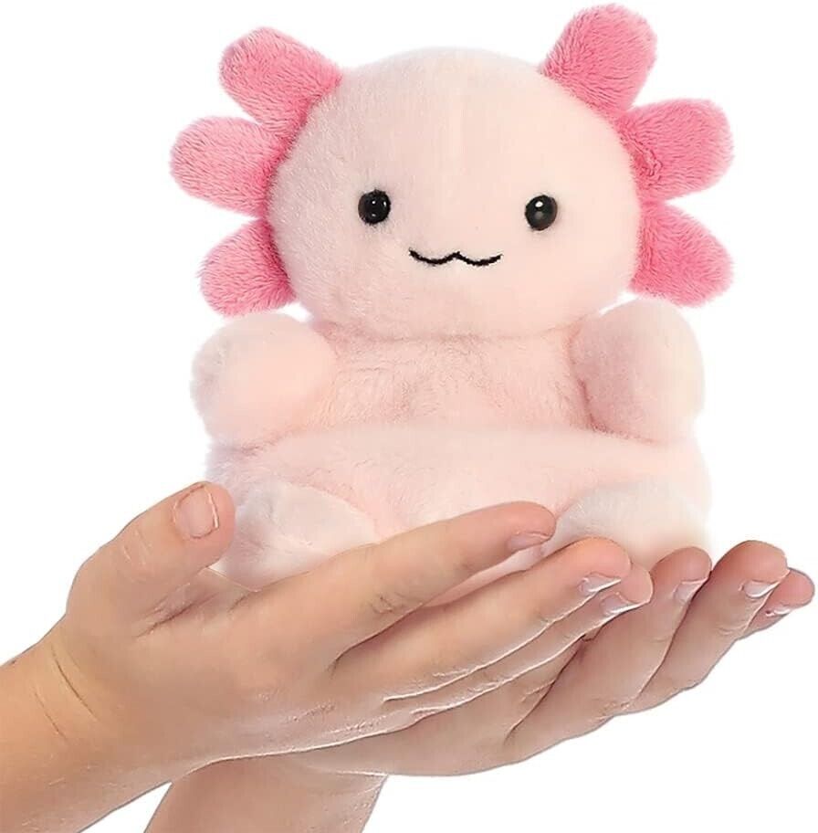 AURORA, 33675, Palm Pals Ax Axolotl, 5In, Soft Toy, Pink
