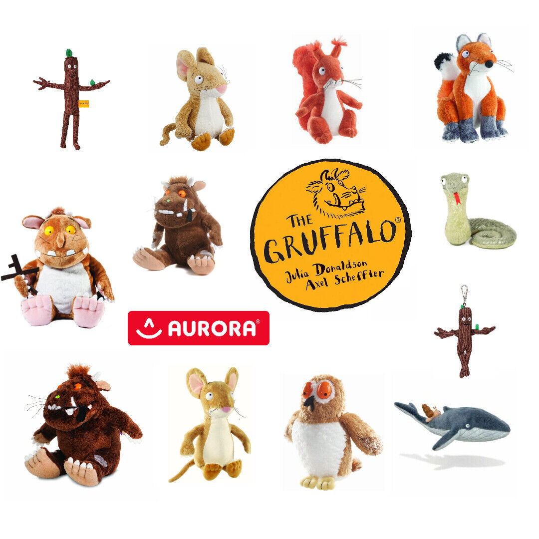 Aurora presents The Gruffalo Plush Toy in a variety of sizes available