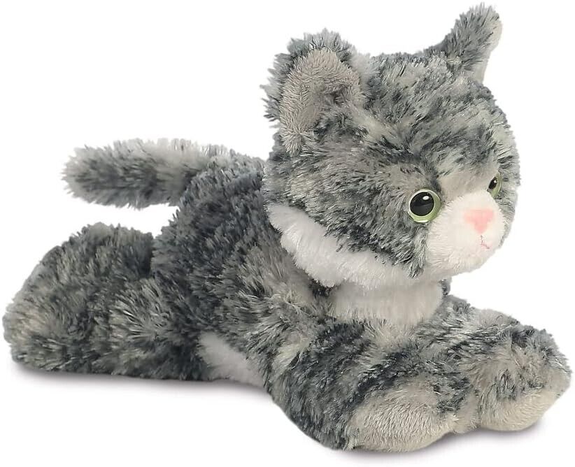 Aurora, 31713, Mini Flopsies Lily The Grey Tabby, 8In, Soft Toy