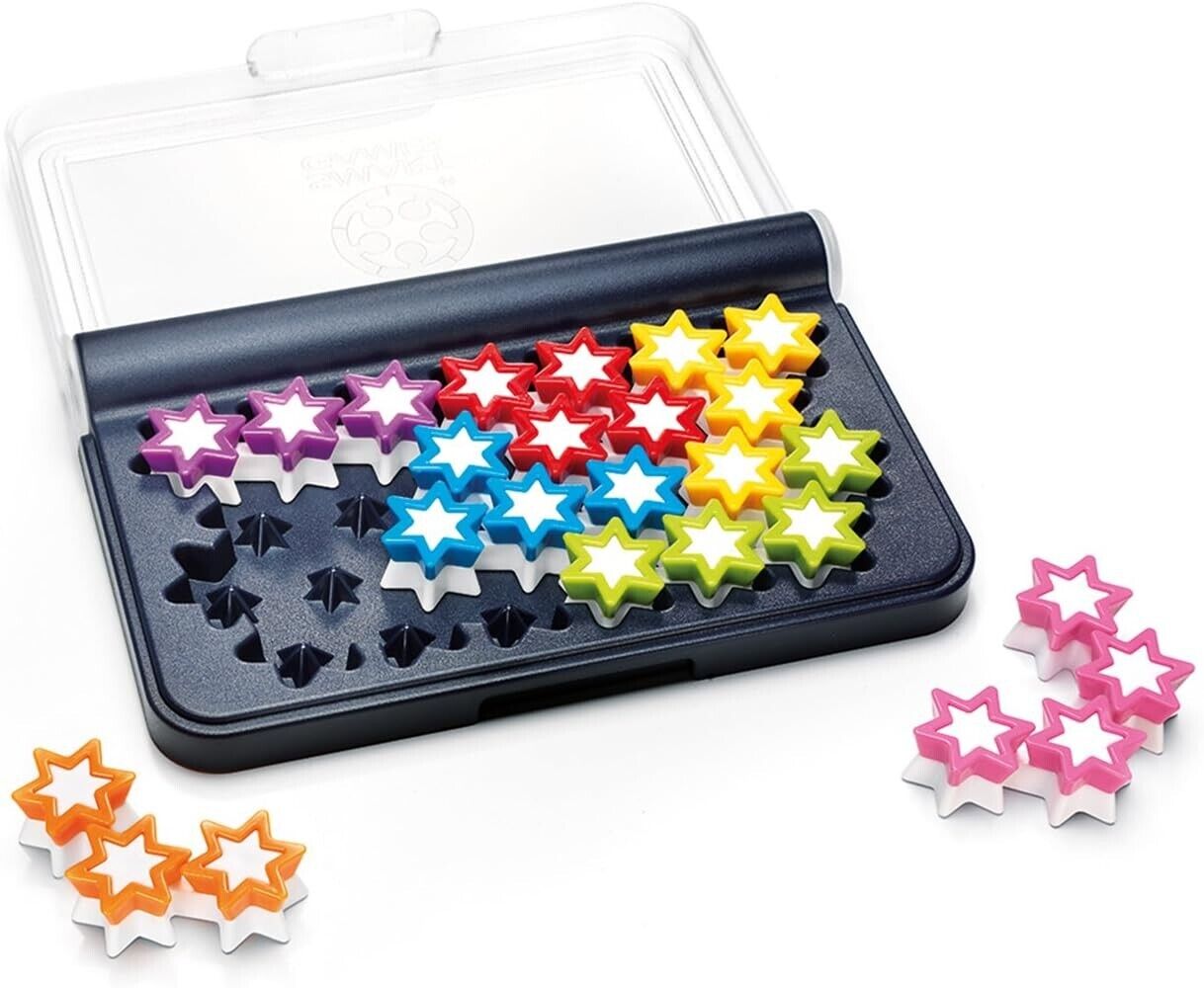 Smart Games - IQ Stars, Puzzle Game with 120 Challenges, 8+ Years