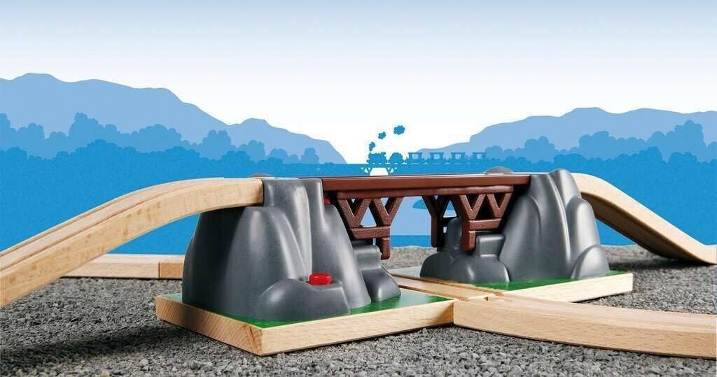 BRIO World Collapsing Bridge for Kids Age 3 Years Up - Compatible With All BRIO