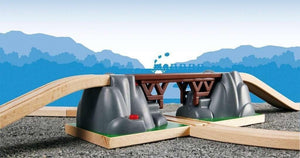 BRIO World Collapsing Bridge for Kids Age 3 Years Up - Compatible With All BRIO