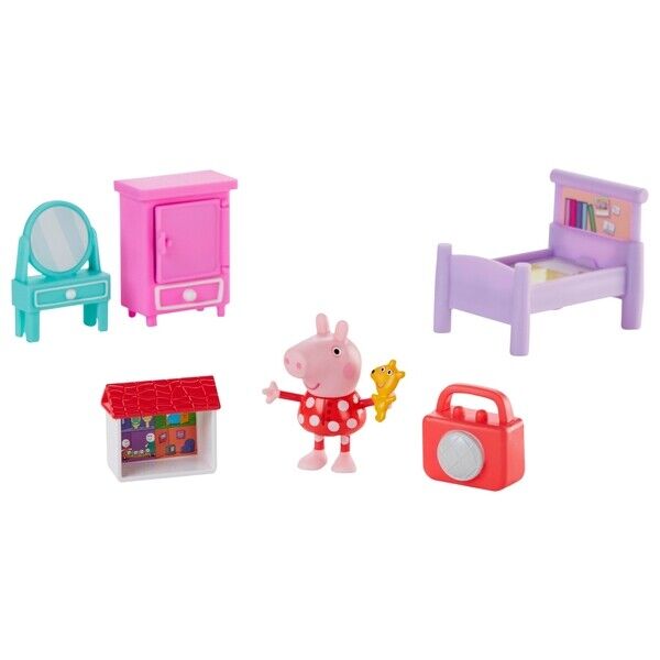 New Peppa Pig Bedtime Playset - Peppa's Adventures - Free Shipping