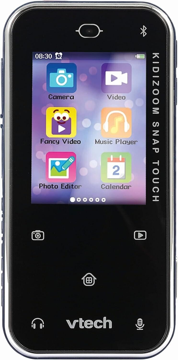 VTech KidiZoom Snap Touch Blue, Device for Kids with 5MP Camera, Games & Apps, T