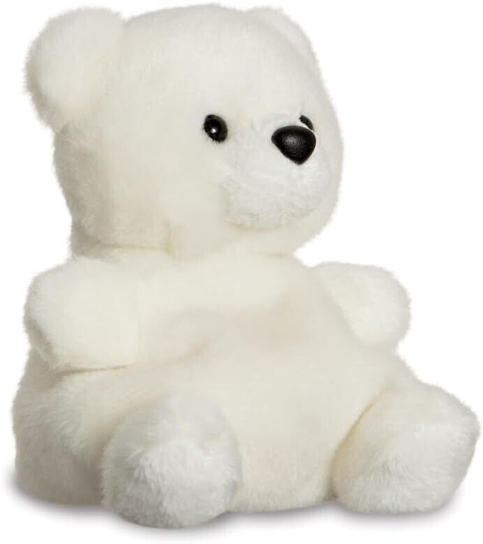Aurora, 61355, Palm Pals Snowy Polar Bear, 5In, Soft Toy, White