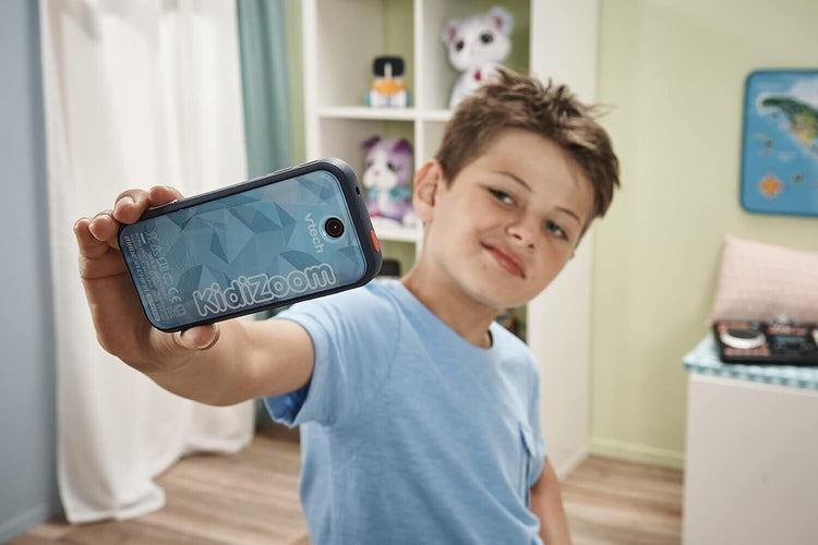 VTech KidiZoom Snap Touch Blue, Device for Kids with 5MP Camera, Games & Apps, T