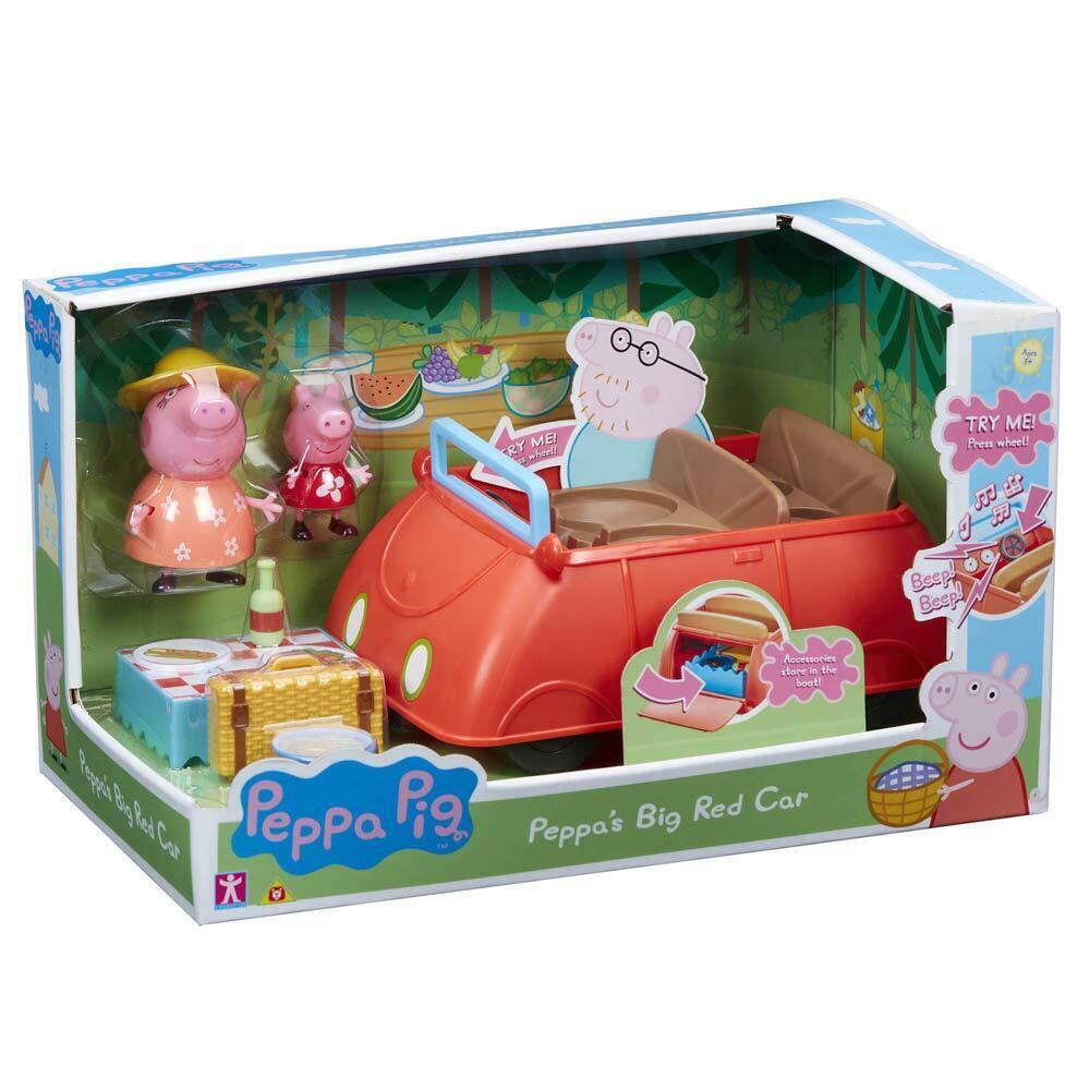 New Peppa Pig Big Red Car w/ Sound FX - Perfect for Kids!*