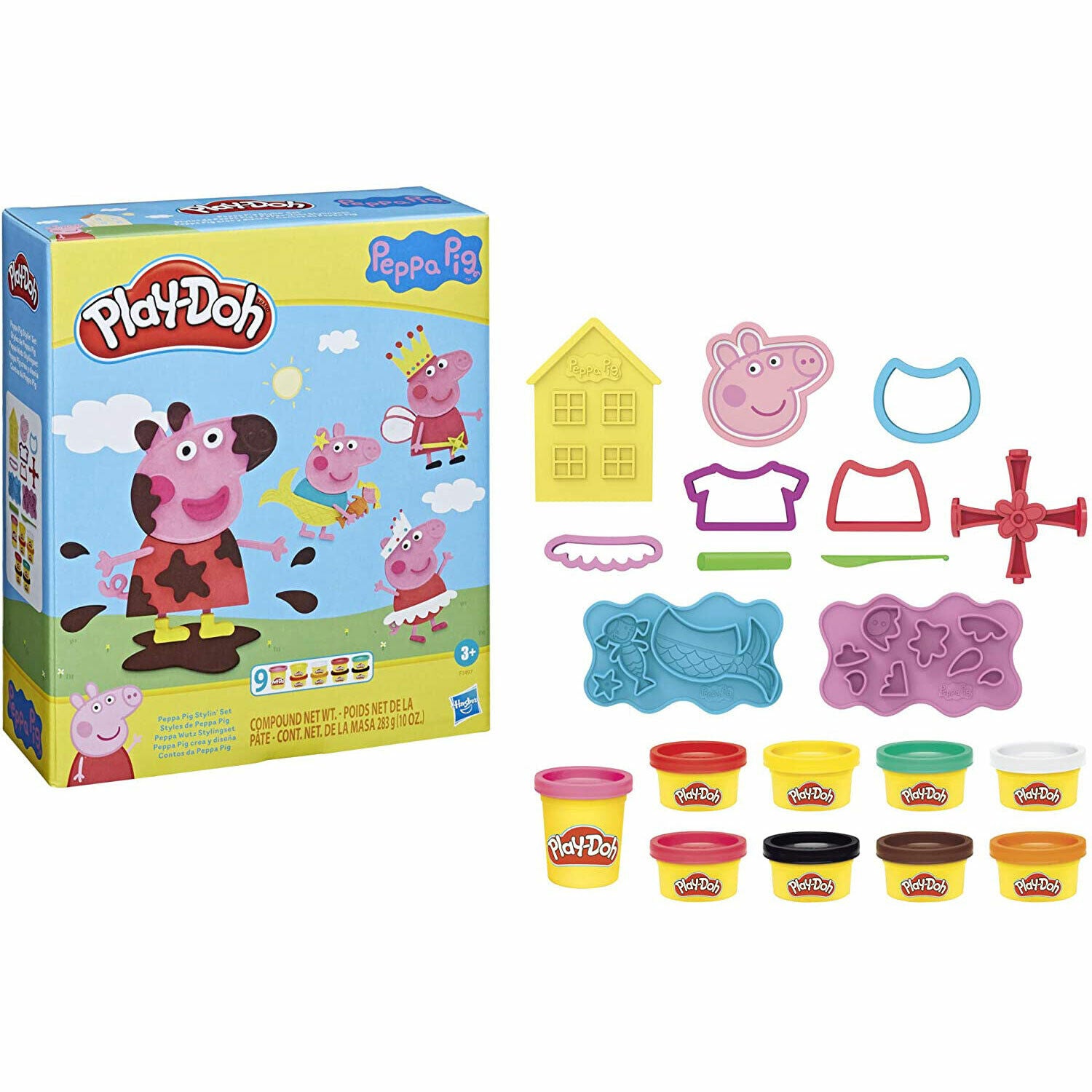 New Play-Doh Peppa Pig Stylin' Set - Create Fun Hairstyles!