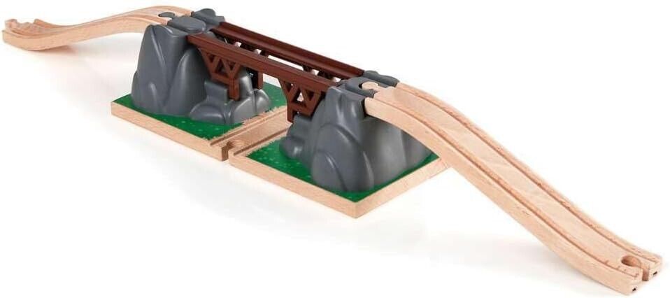 BRIO World Collapsing Bridge for Kids Age 3 Years Up - Compatible With All BRIO