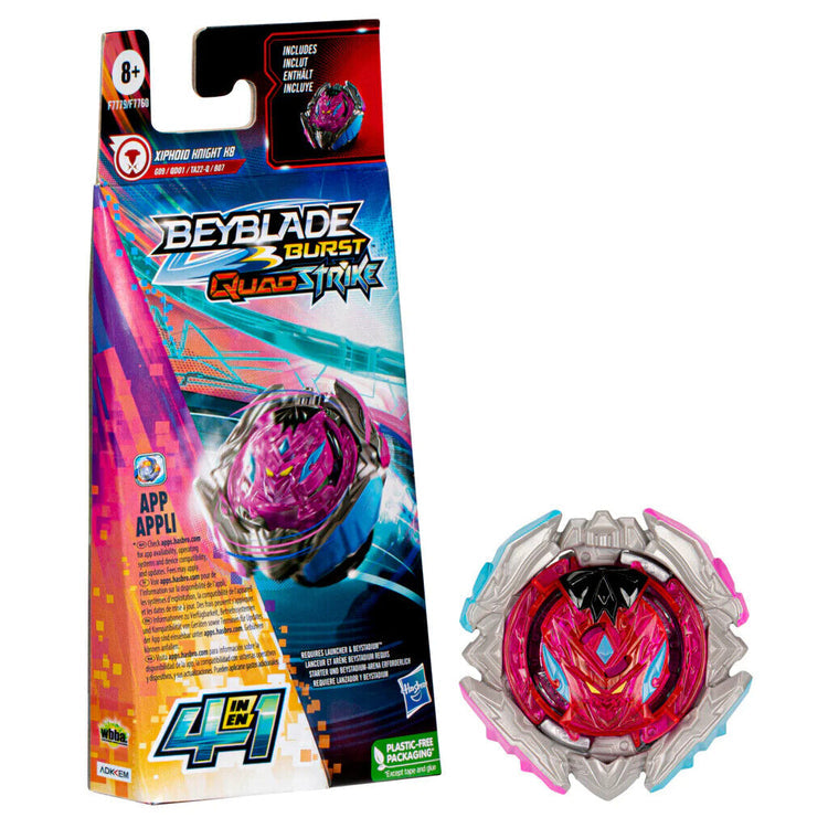 Beyblade Burst QuadStrike Starter Pack Assortment From Hasbro  XIPHOID KNIGHT K8