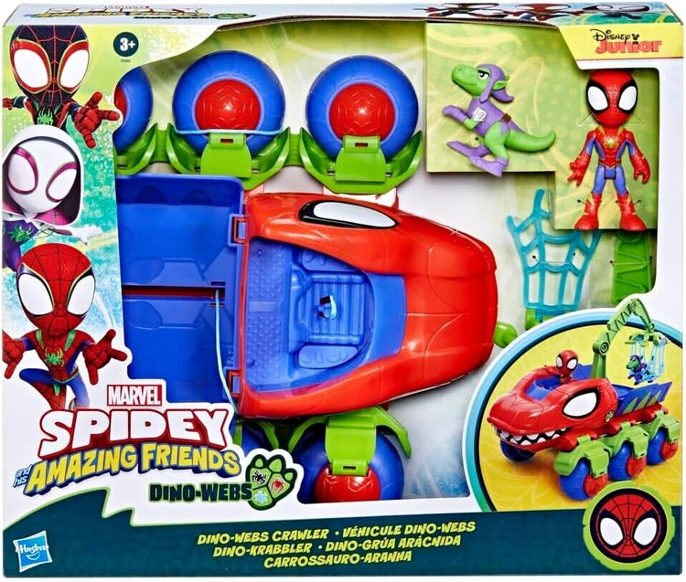 Marvel Spidey and His Amazing Friends Dino-Webs Crawler Super Hero Playset