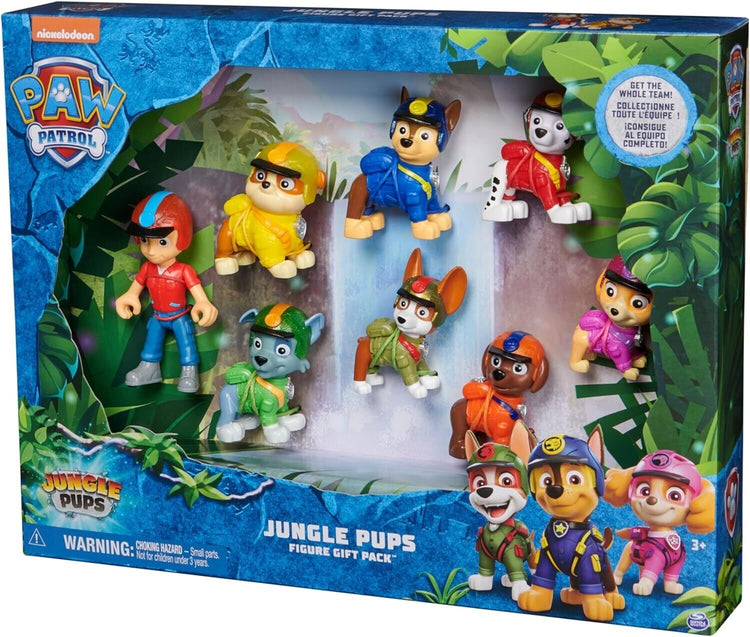 Paw Patrol: Jungle Pups Action Figures Gift Pack, with 8 Collectible Toy Figures