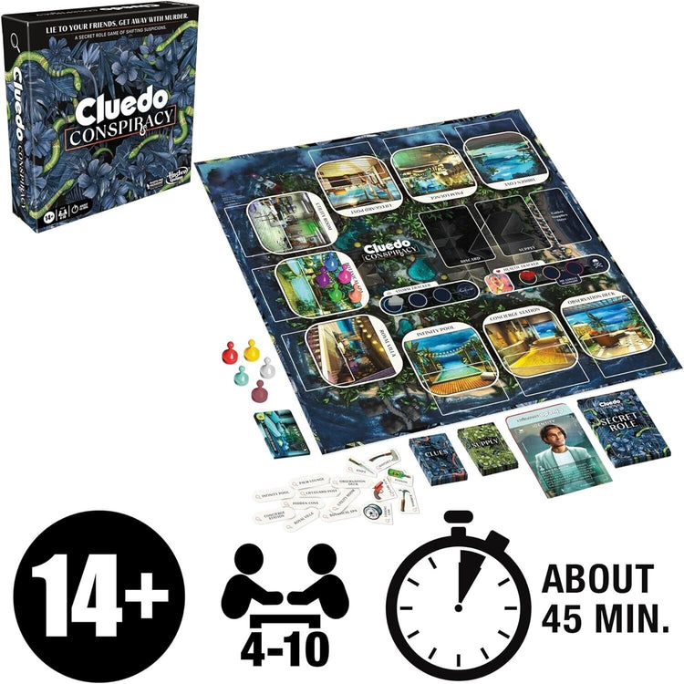 Cluedo Conspiracy Board Game for Adults and Teens