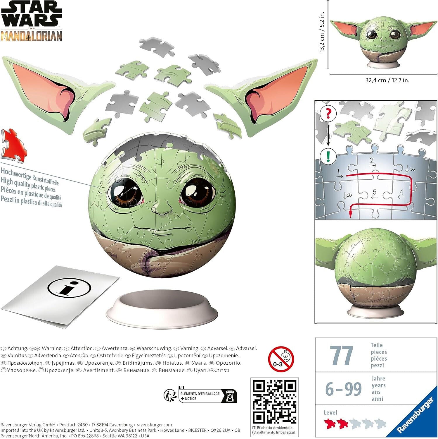Ravensburger 3D Puzzle Star Wars The Mandalorian Grogu
