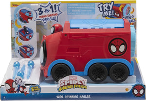 SPIDEY AND FRIENDS SNF0081 Web Spinning HAULER-8-Inch 3-in-1 Transforming