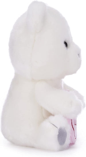 Posh Paws Swizzles Heart Bronte 23CM Bear - Love You Always - White Soft Toy