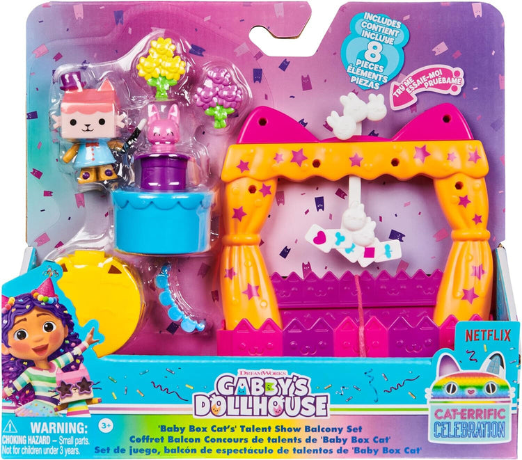 Gabby's Dollhouse - 'Baby Box Cat's' Talent Show Balcony Set, new for 2024 must