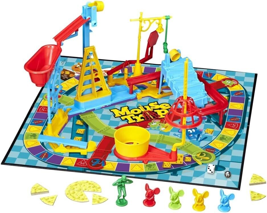 Hasbro Gaming Mouse Trap Board Game for Kids Ages 6 and Up, Classic Kids Game fo