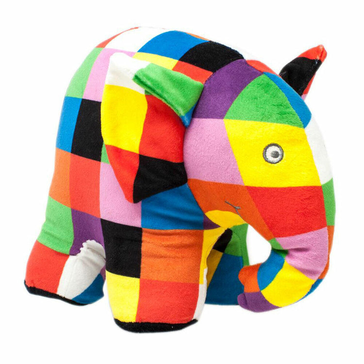 Brand New Elmer Patchwork Elephant Soft Toy - Large 25cm