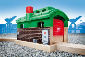 BRIO World Train Garage for Kids Age 3 Years Up - Compatible With All BRIO Railw