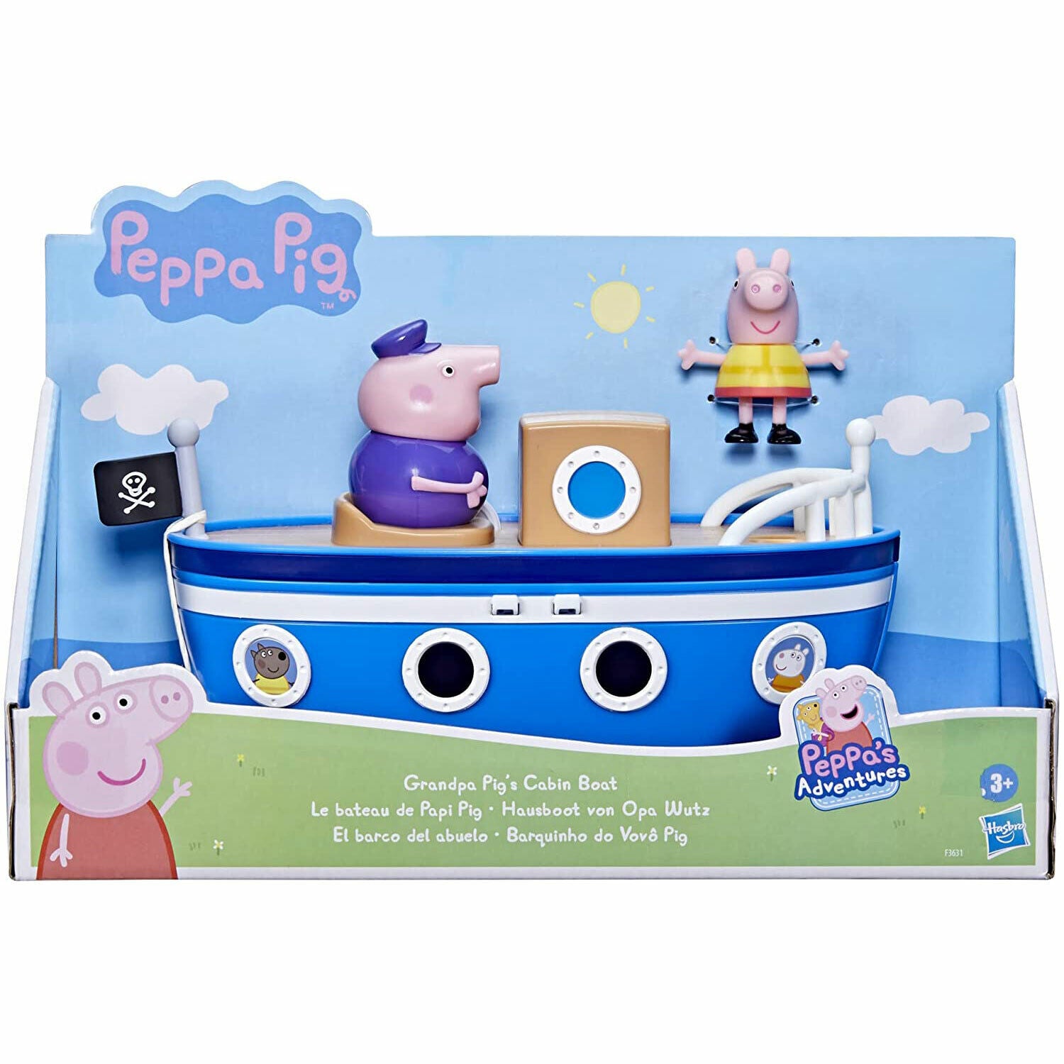 New Peppa Pig Grandpa Pig's Cabin Boat - Adventures Await!