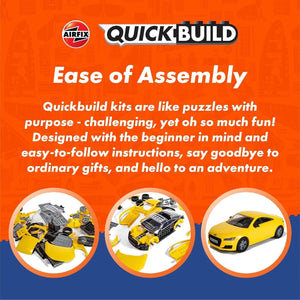 Airfix QUICKBUILD Model Vehicle Kit - Routmaster Bus Building Kit for Kids 6+, C