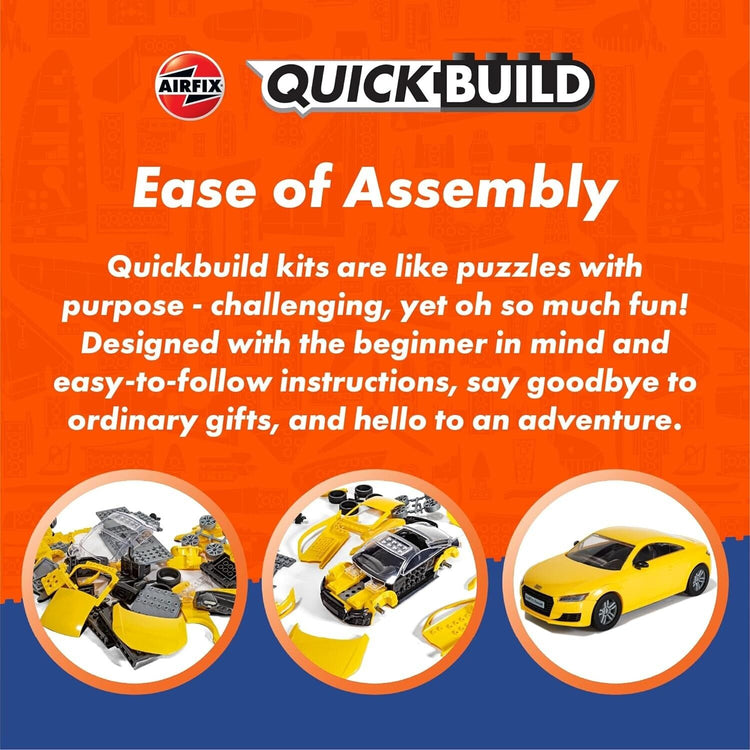 Airfix QUICKBUILD Model Vehicle Kit - Routmaster Bus Building Kit for Kids 6+, C