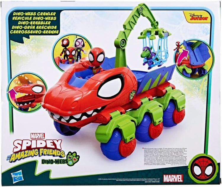 Marvel Spidey and His Amazing Friends Dino-Webs Crawler Super Hero Playset
