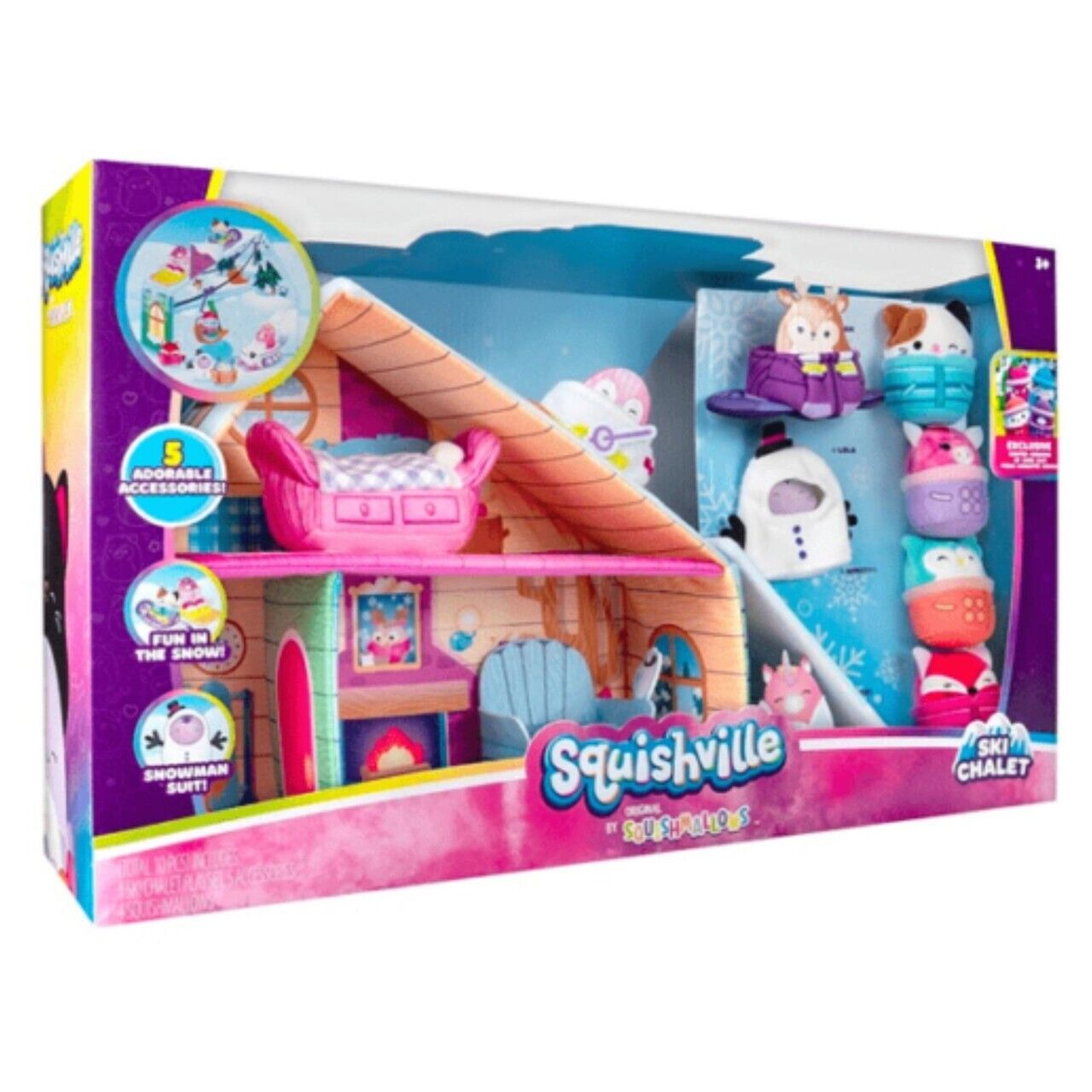 Squishmallows Squishville Chalet Soft Toys - SQM0342