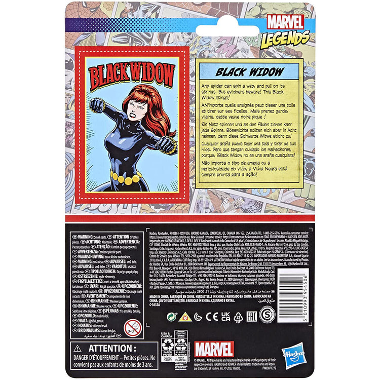 New Marvel Legends Retro Black Widow 3.75-Inch Figure - Collectible Toy