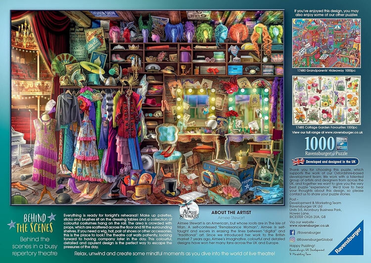 Ravensburger Aimee Stewart Behind the Scenes 1000 Piece Jigsaw Puzzles for Adult