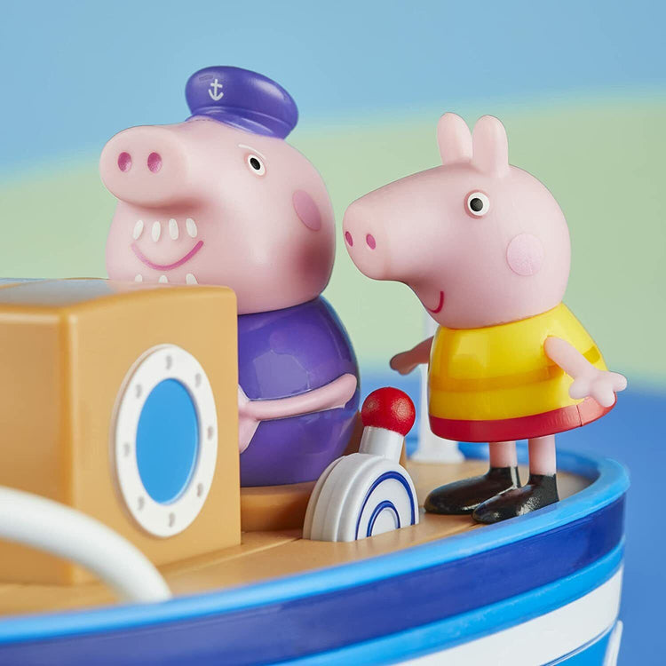 New Peppa Pig Grandpa Pig's Cabin Boat - Adventures Await!