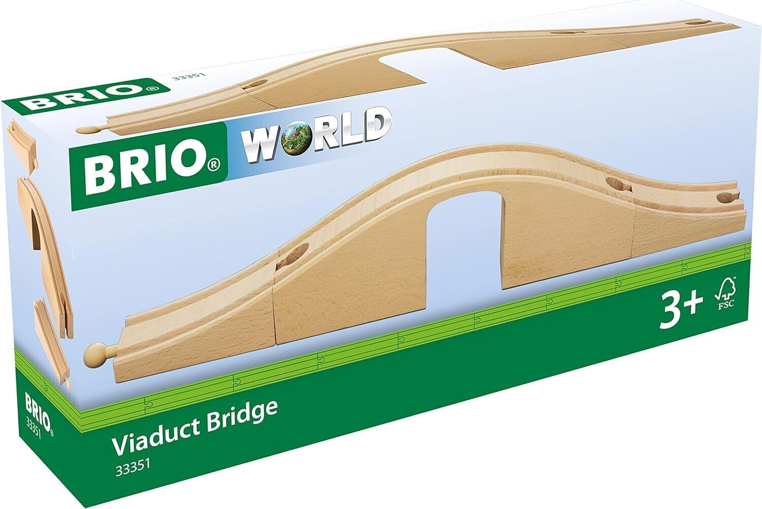 BRIO 33351 Wooden Track Viaduct Bridge