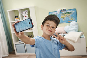 VTech KidiZoom Snap Touch Blue, Device for Kids with 5MP Camera, Games & Apps, T