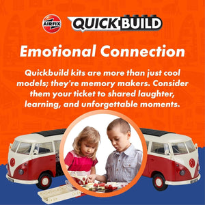 Airfix QUICKBUILD Model Vehicle Kit - Routmaster Bus Building Kit for Kids 6+, C