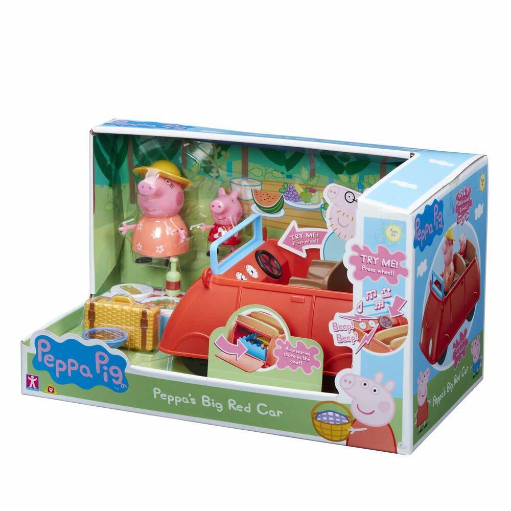 New Peppa Pig Big Red Car w/ Sound FX - Perfect for Kids!*
