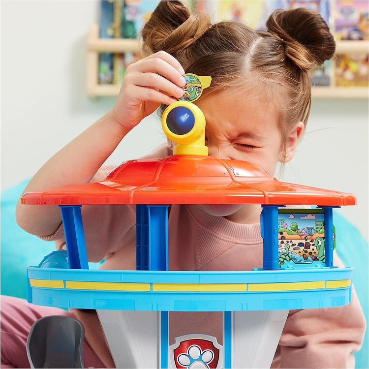 Paw Patrol Lookout Tower Playset with Toy Car Launcher, 2 Chase Action Figures,