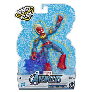 Marvel Avengers Bend and Flex Captain Marvel Figure 6-Inch