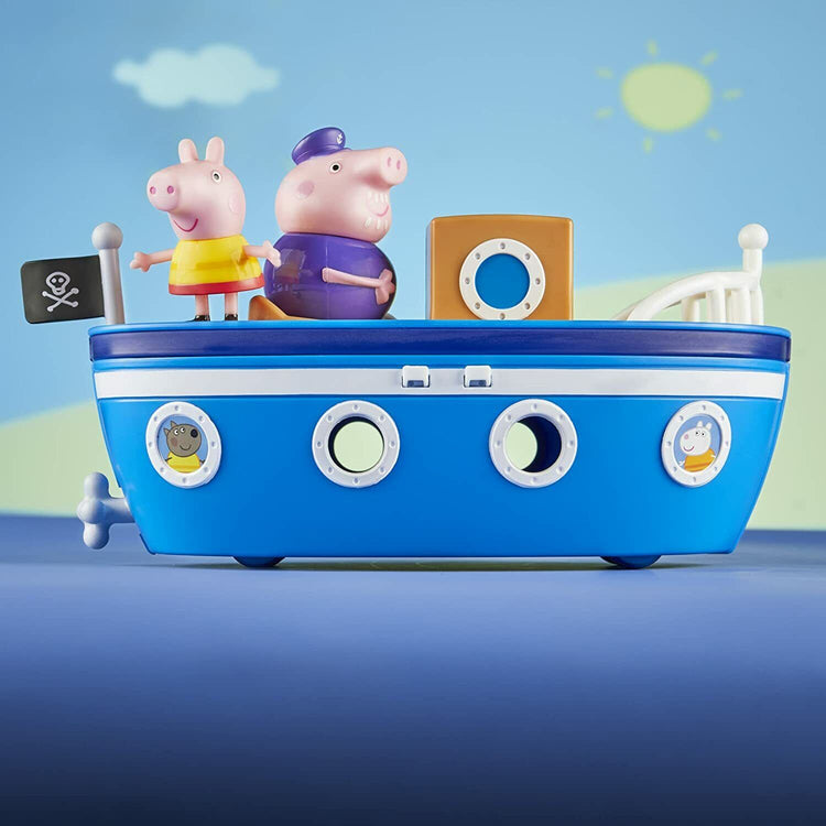 New Peppa Pig Grandpa Pig's Cabin Boat - Adventures Await!
