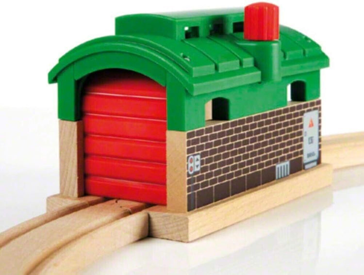BRIO World Train Garage for Kids Age 3 Years Up - Compatible With All BRIO Railw