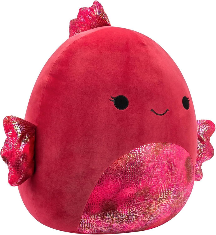 Squishmallows Raspberry Squishmallows Barella 16-Inch Raspberry Beta Fish – Super Soft Plush UK