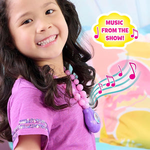 Disney junior Just Play 39909 Ariel Jr Ocean Glow Necklace, Multicolor