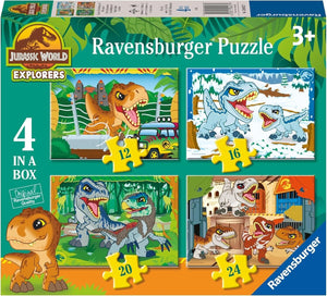 Ravensburger 12004027 Jurassic World Toys (Explorers) 4 in a Box Jigsaw Puzzles