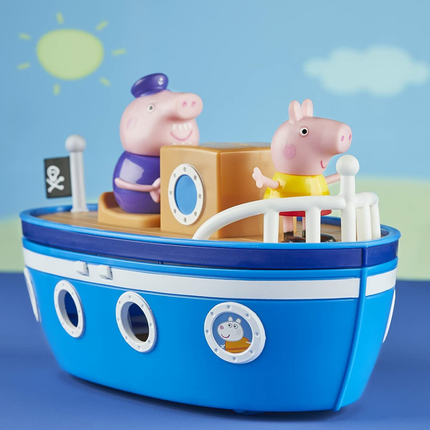 New Peppa Pig Grandpa Pig's Cabin Boat - Adventures Await!