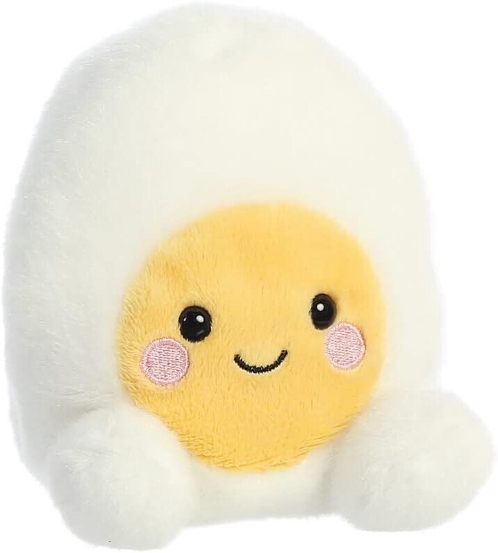 Aurora, 33575, Palm Pals Bobby Egg, 5In, Eco-friendly soft toy, White
