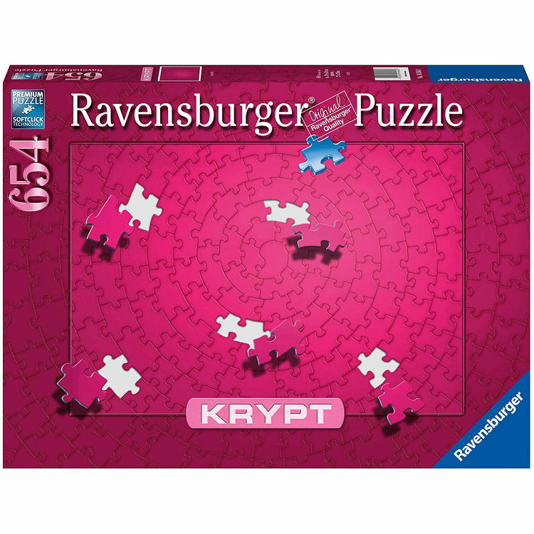 Ravensburger Krypt Pink 654 Piece Puzzle - Challenging and Fun! New in Box