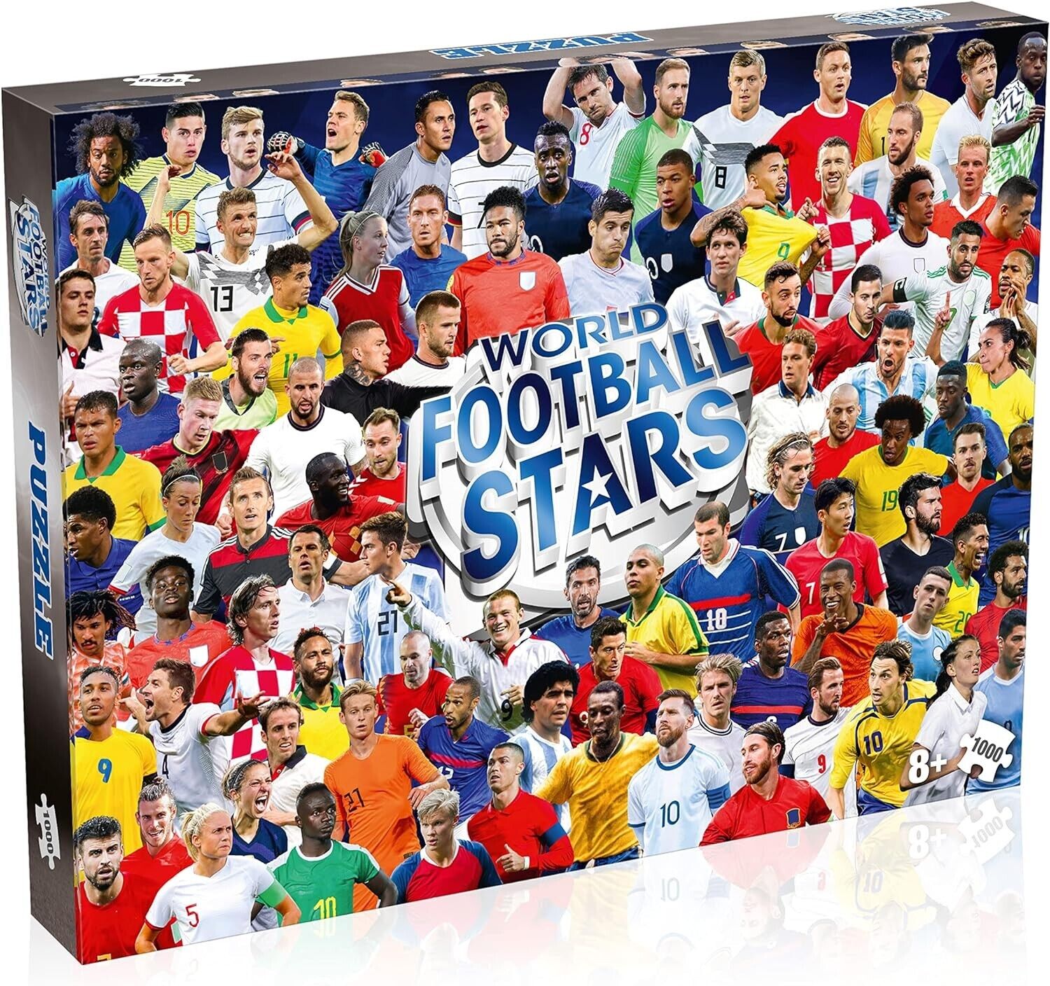 Winning Moves World Football Stars 1000 Piece Jigsaw Puzzle Game, Piece together