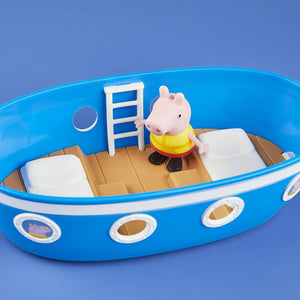 New Peppa Pig Grandpa Pig's Cabin Boat - Adventures Await!