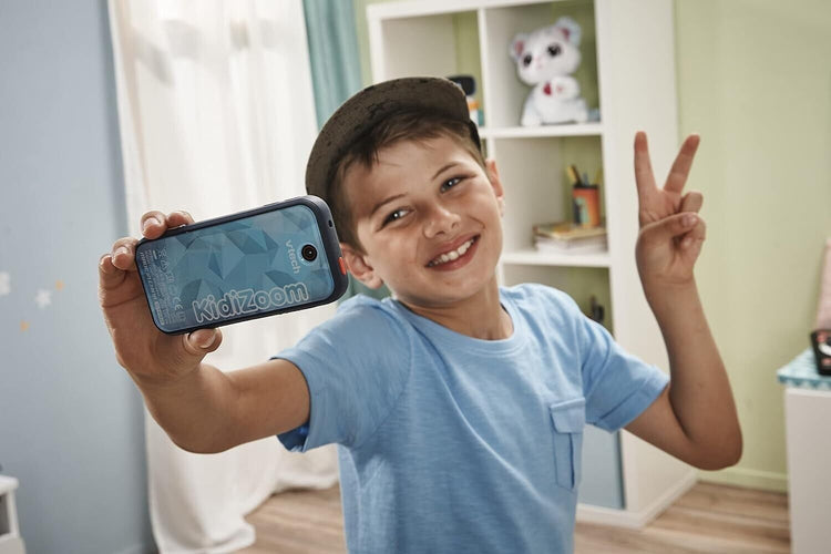 VTech KidiZoom Snap Touch Blue, Device for Kids with 5MP Camera, Games & Apps, T