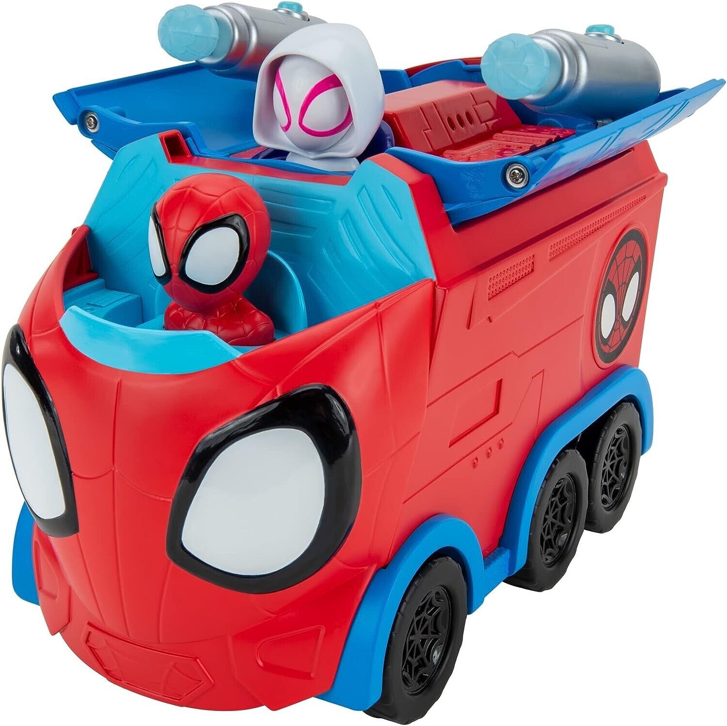 SPIDEY AND FRIENDS SNF0081 Web Spinning HAULER-8-Inch 3-in-1 Transforming